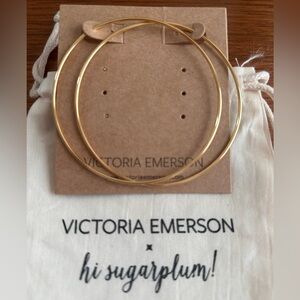 Victoria Emersen x hi sugarplum hoop earrings